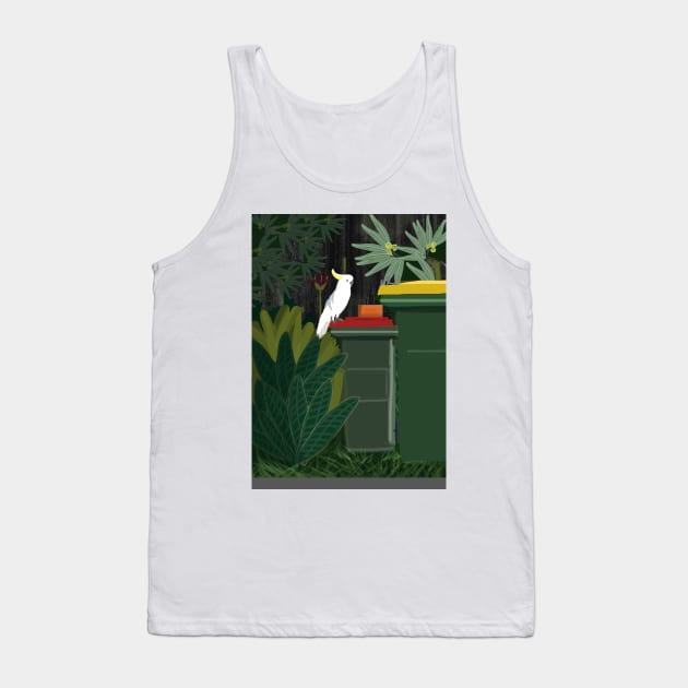Two Bins Cockatoo Tank Top by Donnahuntriss